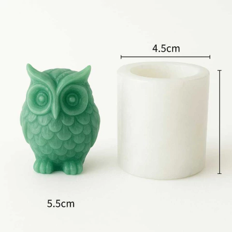 Molde de silicona buho - comprar online