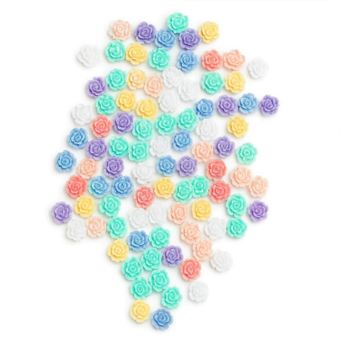 Charms Rosas de Resina – Pack x10 unidades - comprar online