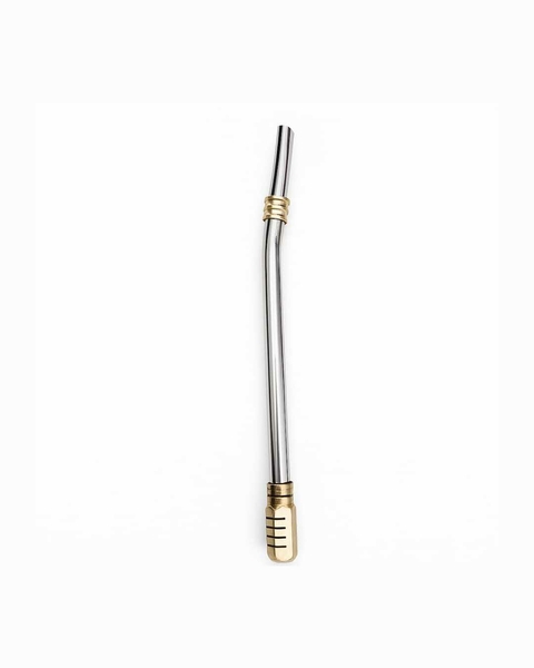 Bombilla hexagonal acero 15,5cm - comprar online