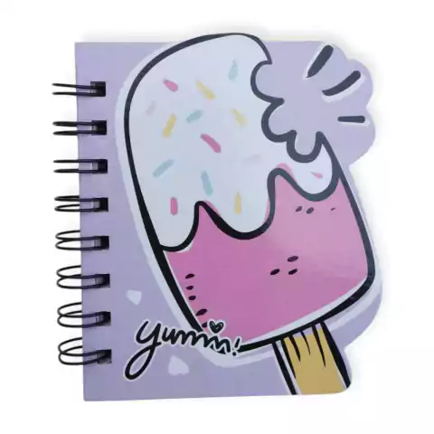 Libreta de Paleta de Helado- con hojas rayadas y divisores