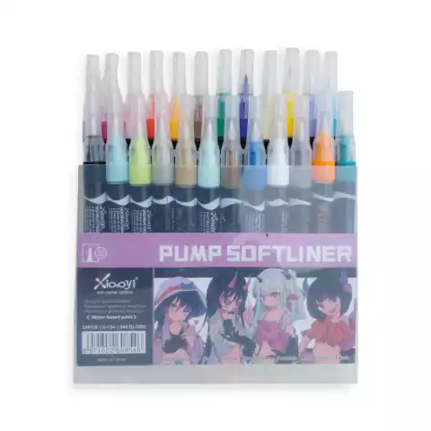 Set 24 Marcadores acrilicos punta pincel