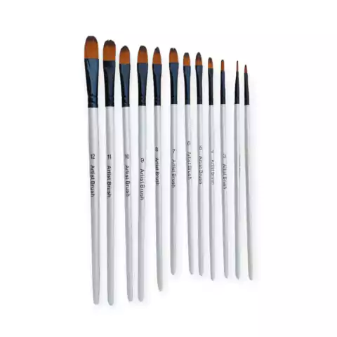 Kit 12 pinceles lengua de gato