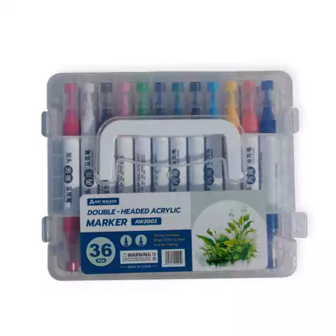 Marcadores Acrilicos doble punta 36 U