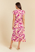 Vestido Maju - Fucsia Estampado - comprar online