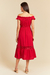 Vestido Amara - Vermelho - comprar online