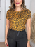 Blusa Mariana Animal Print na internet