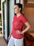 Blusa manga curta fitness tule - Beleza Natural Lingerie