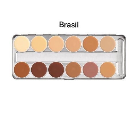 PALETA BRASIL DERMACOLOR KRYOLAN 12 CORES - comprar online