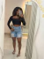 Cropped manga longa poliamida - Boutique Majoy | Moda Feminina