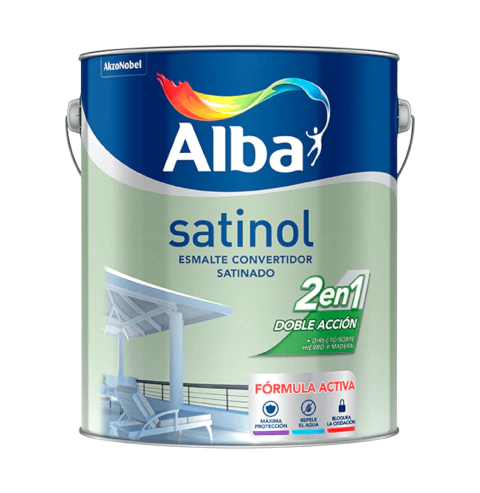 SATINOL 2 EN 1 NEGRO 1 Lt.