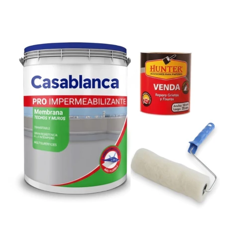 Membrana Elástica CB 20 Kg + Kit de Aplicación (Rodillo y Venda) - comprar online
