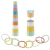 Set De Juego Para Bebe Apilar Encastrar Bañera Ensarte Goma Color Pastel Baby Favorite en internet