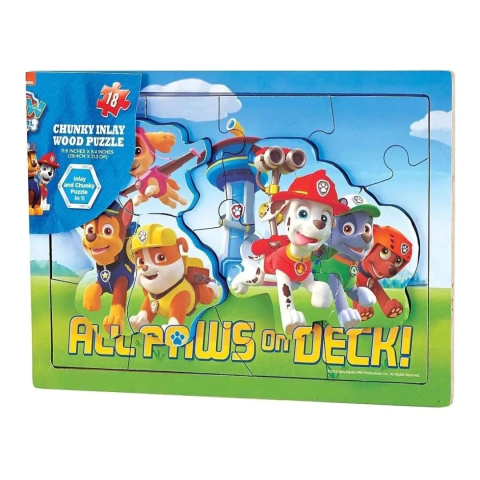 Rompecabezas Puzzle Paw Patrol 18 Piezas De Madera