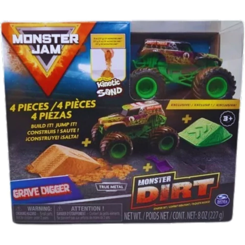 Monster Jam Grave Digger Con Kinetic Sand Spin Master