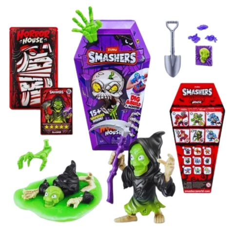 Smashers Juguete Mini Horror House 15 Sorpresas Series 1 en internet