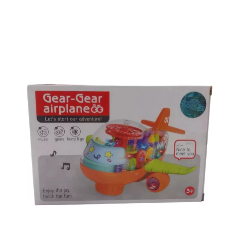 Juguete Interactico Avion Luz Y Sonido A Friccion Explorer Fan