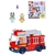 Bluey Firetruck Set Camion De Bomberos Con Figuras Color Rojo