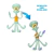 Calamardo Nickelodeon Flexfigs Figura Flexible De 15 Cm en internet