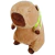 Peluche Capibara - Carpincho Grande Con Mochilita Tortuga