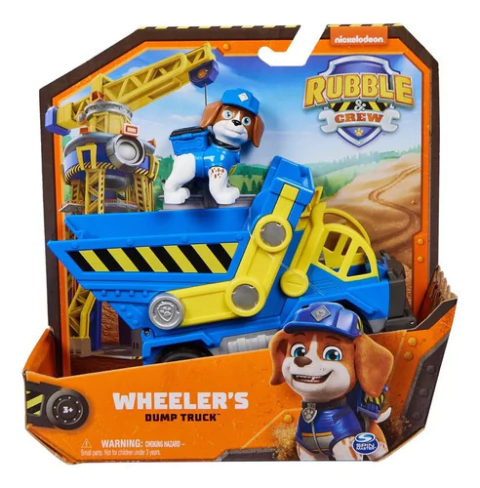 Rubble Crew Vehículos De Construcción Con Figura Wheeler