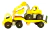Camion Trailer Retro Excavadora Duravit Color Amarillo