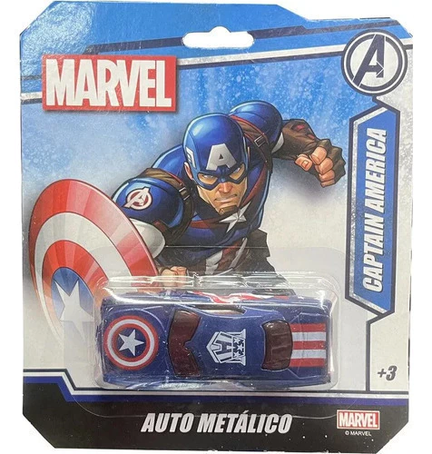 Marvel Auto Metalico Escala 1:64 Capitan America