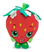 Peluche Frutilla Shopkins 30 Cm Strawberry Kiss Original