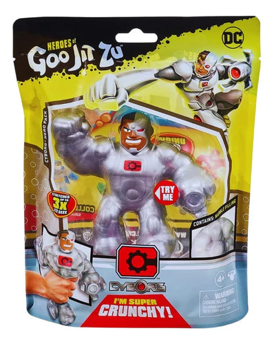 Muñeco Estirable Goo Jit Zu Cyborg Dc Comics