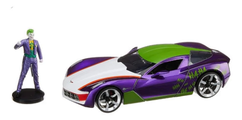 2009 Chevy Corvette Stringray The Joker Jada 1:24 C/figura