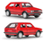 Welly 1:34 Volkswagen Golf I Gti Rojo - comprar online