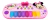 Teclado Piano Organo Musical Infantil Minnie Mouse Rosa