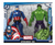 Muñecos Articulados Marvel Capitan America + Hulk 23cm - comprar online