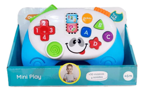 Mando Joystick Mini Play 30 Músicas Y Sonidos Ok Baby