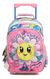 Chimola Mochila Con Carro Flower 16 Pulgadas Color Rosa - comprar online