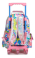 Chimola Mochila Con Carro Flower 16 Pulgadas Color Rosa en internet