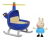 Figura Peppa Pig Vehículo Pequeño Helicóptero Rebecca 11cm - comprar online