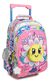 Chimola Mochila Con Carro Flower 18 Pulgadas Bt85 Color Rosa - comprar online