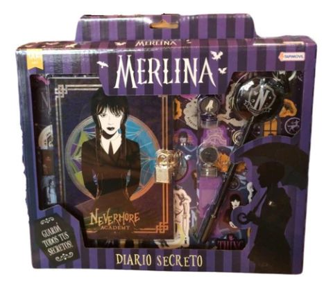 Tapimovil Merlina Set Con Cuaderno + Sellos + Stickers