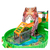 Pista Teamsterz Dino Hurt Packaway Juego De Rueda Con Auto Verde en internet