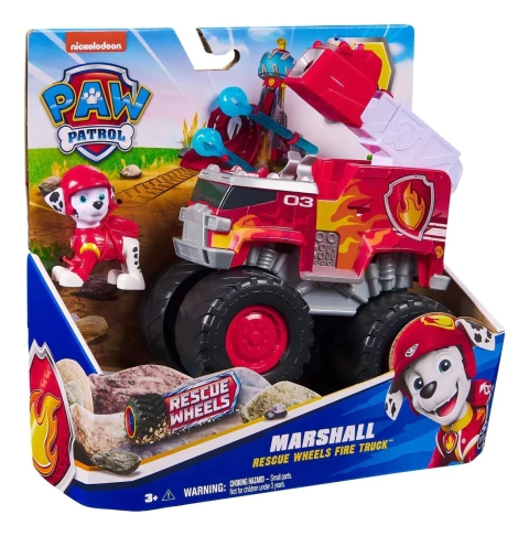 Paw Patrol Rescue Wheels Marshall Camion De Bomberos