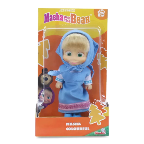 Muñeca Masha Y El Oso 12cm Con Vestido Original 85665 - Jugueterias Santa Claus