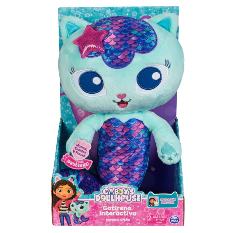 Gabby's Dollhouse Peluche Interactivo De Gatirena De 30 Cm