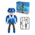 Figura Policia Con Semaforo y Accesorios Power Planet Ql888-56A