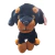 Perro Rottwailer Negro De Peluche Sentado 35cm Phi Phi