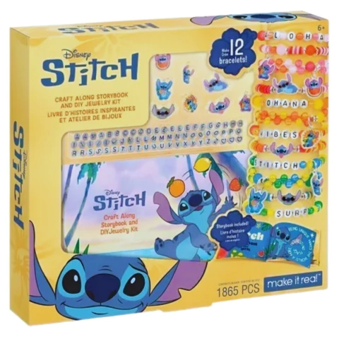 Set Pulseras Stitch Make It Real Libro De Cuentos Y Kit Diy