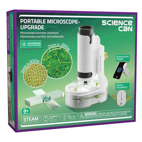 Microscopio Portable Laboratorio Óptico 21 Piezas Didáctico