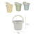 Mini Baldes Infantiles Para Agua Y Arena Set X4 Color Pastel en internet