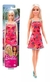 Muñeca Barbie Basica Vestido Rosa Con Mariposas Mattel