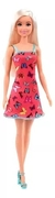 Muñeca Barbie Basica Vestido Rosa Con Mariposas Mattel - comprar online