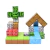 Minecraft Playset 48 Cubos Magneticos Magnetic Cubes Cabaña Al Lago en internet
